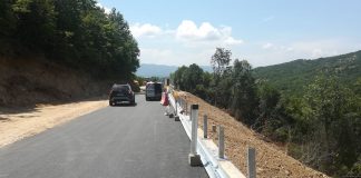 Санирани свлечиштата на патот до Конче, делницата доби нов асфалтен слој и е безбедна за учесниците во сообраќајот