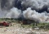 Фото – Пожар на депонијата Шапкар кај Добрашинци, по интервенција на надлежните ставен под контрола