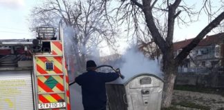 Се повеќе запалени контејнери во Радовиш, ЈП ,,Плаваја” апелира да не се фрла пепел и жар оти се запалува складираниот отпад