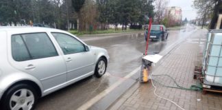 Поставени дезинфекциони пункта на двата влеза во Гевгелија, кај надвозникот и патот од кај Негорци