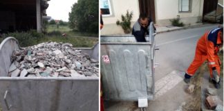 Место со комунален, контејнерите во Радовиш несовесни граѓани ги полнат со шут и камења, Плаваја апелира на совесност