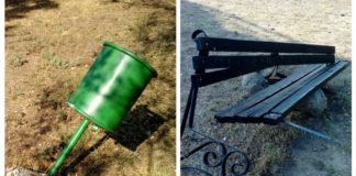 Уништена урбаната опрема на Вардарски Рид – општина Гевгелија бара откривање на сторителите