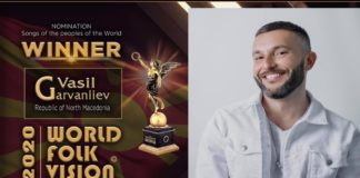 Васил Гарванлиев со песната Ѓердан победи на светскиот реномиран фестивал World Folk Vision, наградата ќе ја прими во Катар