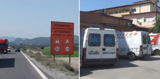 Возило на струмичката болница излетало кај Штип – повредени пациентот, медицинската сестра и возачот