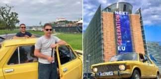 Крстев ги вози последните километри кон Лондон – “101“ возилото го паркираа и пред ЕУ (фото)