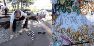 Активисти на Changemakers4all од Гевгелија, го чистеа локалитетот Динќут и порачаа ,,Промени се’’ (фото)