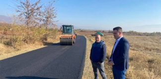 Започна асфалтирањето на последните 1700 метри од патот Чанаклија Нова Маала во општина Василево