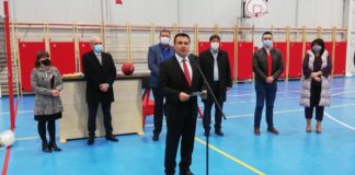 Пуштена во употреба спортската сала при ООУ Никола Вапцаров во Струмица