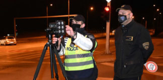 СВР Струмица казни 36 возачи фатени со ноќен радар како возат со голема брзина од дозволената