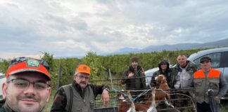 Ловџии од Салерно Италија на рекреативен лов на ситен дивеч на терените на ЛД Фазан Василево (фото)