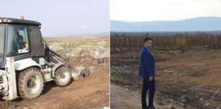 ЈПКД Турија од Василево ја чистеше дивата депонија во Нова Маала