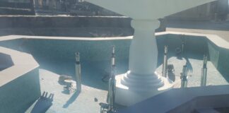 Вандализам врз фонтаната во градскиот парк во Богданци, полицијата трага по сторителите