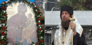 Се собравме да ја замолиме да влезе во нашите срца, рече епископ Јаков на литијата со иконата на Пресвета Богородица Брзопослушница