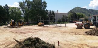 Новото спортско игралиште во дворот на АРМ во Струмица треба да биде готово за триесетина дена