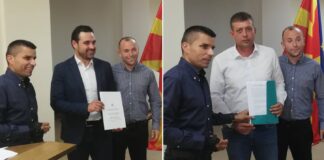 Во општините Струмица и Богданци ќе се санираат полски патишта, Николовски ги додели договорите