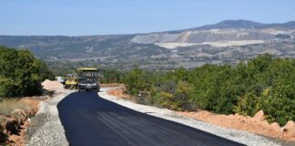 Асфалтирање на локалниот пат Дамјан – Погулево (фото)