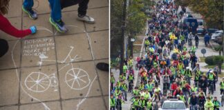 Фото: Помалку автомобили, повеќе велосипеди – порака од ,,Гевгелија на точак” со 910 велосипедисти