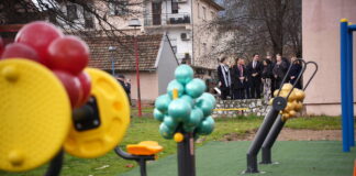 Со поддршка на Кинеската амбасада отворено е инклузивно игралиште во ЈОУДГ ,,Детска Радост” во Струмица