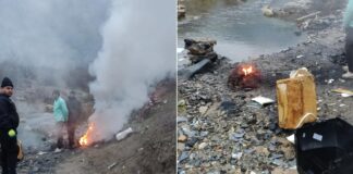 Фатени струмичани на дело како горат кабли за да добијат бакар и ја загадувале животната средина