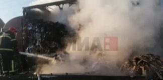 Во Радовиш опожарени две приклучни и едно влечно возило