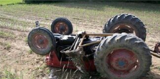 Загинал земјоделец од струмичко Вељуса откако се превртел со трактор во нива