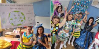 Ученици од Никола Вапцаров Струмица со модна ревија од рециклирани материјали порачаа да не се загадува