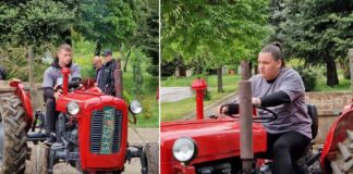 ВИДЕО: Како изгледаа возењата трактори на Христијан и Стоја кои се закитија со злато во Кавадарци