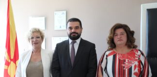 Во Гевгелија средба на министерот за правда Кренар Лога со Марица Аврамчева Зафирова претседател на судот во Гевгелија