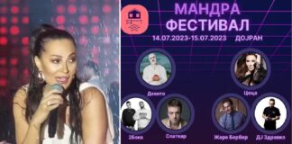 Петок и сабота „Мандра Фестивал“ во Дојран со балканската дива Цеца но и Девито, Слаткар, 2Бона …