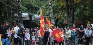 Протест на Смрдлива вода кај Гевгелија против изградба на хидроцентрали на Кожуф