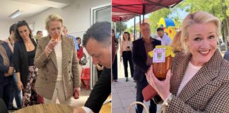 Амбасадорката на САД Агелер го вкуси и пофали ајварот приготвен на домашен начин на Ајваријадата во Босилово (фото)