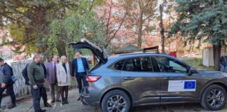 ЦУК Струмица доби ново теренско возило со опрема за ноќни операции и рано откривање шумски пожари (ФОТО)