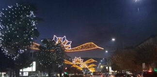 Струмица почна новогодишно да се украсува, на плоштадот ќе има елка од 20 метри и светлосно небо (фото)