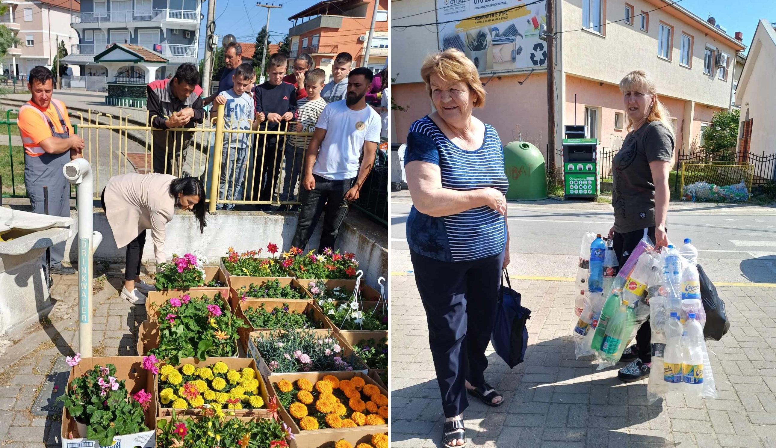 Во Општина Босилово уште една еко акција – собрани стотици кила ПЕТ пластика доделени 2 000 садници цвеќе (ФОТО)