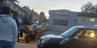 Фотовест: Се судрија машина дрвосечачка и патничко возило кај АМД Стрела во Струмица