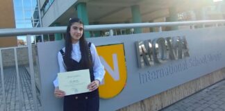 Теа Ангелова ученичка во „Гоце Делчев“ Василево ја доби стипендијата Борис Трајковски за школување во НОВА !