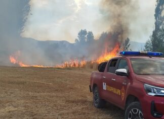Приведено лице од струмичко, подметнал пожар на нива меѓу Дабиле и Петралинци – полицијата најави пријава