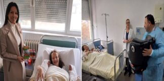 Близнаците Јован и Јане од Моноспитово – првите родени деца во 2025 во струмичката болница, добија подароци !