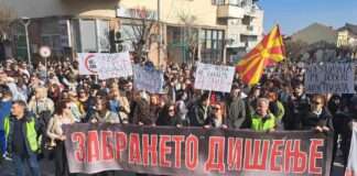 Струмичани маршираа против загадениот воздух и побараа институциите да не спијат и да го решат проблемот !