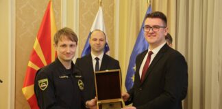 Градоначалникот на Ново Село им заблагодари на словенските пилоти и пожарникари за нивната пожртвуваност во јулските пожари на Огражден