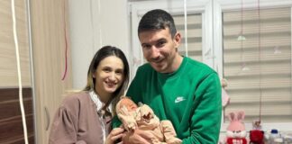 Фудбалерот Љупче Дориев стана татко – веста ја дочека на пат од Дубаи кон Турција и веднаш дојде да ја види малата Ева !