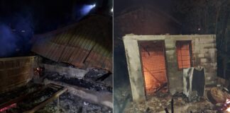 Изгоре викендица во близина на брана Водоча – причинета е голема матријална штета