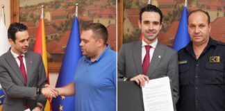 Градоначалникот Костадинов стави потпис за зголемување на платите на општинарите и пожарникарите во Струмица