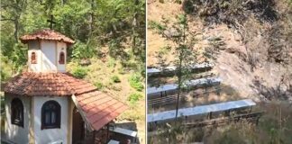 Пожарот над Николич воопшто не го „допре“ манастирот Св Петка – околу него сè изгорено а објектот и дрвените клупи не ! (видео)