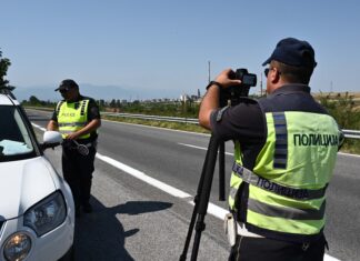 Приведен струмичанец кој на автопатот кај Милетково гевгелиско возел „ауди“ на странски таблици со 204 км/час