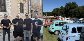 Шуклев и Николов од Стојаково ја преставија Македонија во Италија на Фестивал за Рено 4, но сега засилени со Петар и Трајче (ФОТО)