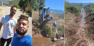 Самир и Бранко го исчистија каналот Ѓавато кон Дојранското езеро – за последните метри ангажираа багерче а помага и Агим