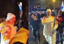 Македонецот Марјан Атанасов го носеше олимпискиот пламен низ Пјаченца во Италија во пресрет на Зимските олимписки игри