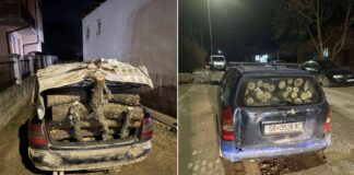 Струмичката полиција денеска во Ангелци и Василево заплени пет запрежни и две моторни возила полни со огревно дрво