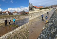 Жители на Сушево самоиницијативно го чистеа од треви и наноси „Сушевски порој“ – Сакаме да ни изгледа убаво, кажаа тие ! (ФОТО)